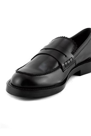 Mocassino in pelle liscia nera GUGLIELMO ROTTA | 44340007BLACK